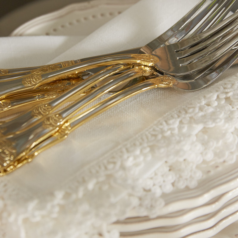 Royal Albert Old Country Roses 20-Piece Flatware Set, Service for
